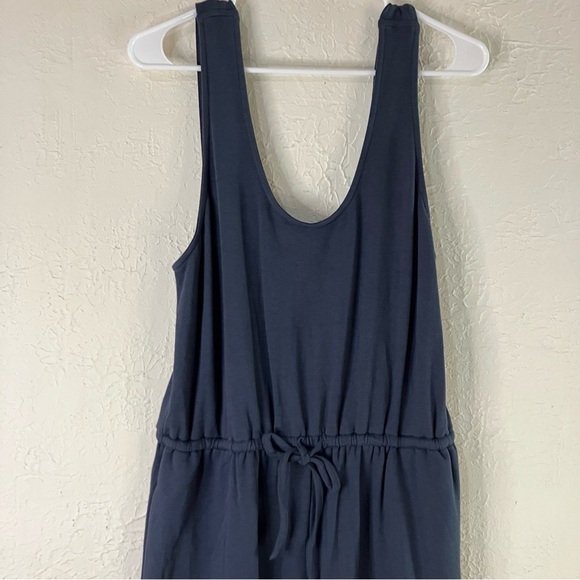 Barefoot Dreams Malibu Collection Luxe Collection Wide Leg Jumpsuit in Indigo - Picture 3 of 13